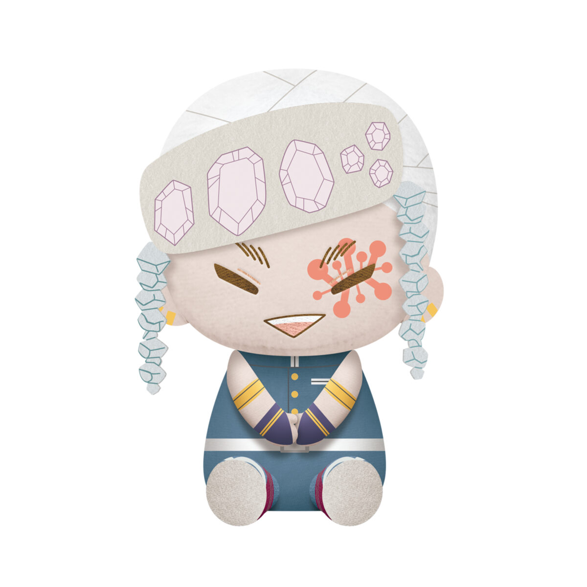 Demon Slayer: Kimetsu no Yaiba Big Plush-Tengen Uzui-Obanai Iguro (A:Tengen Uzui)