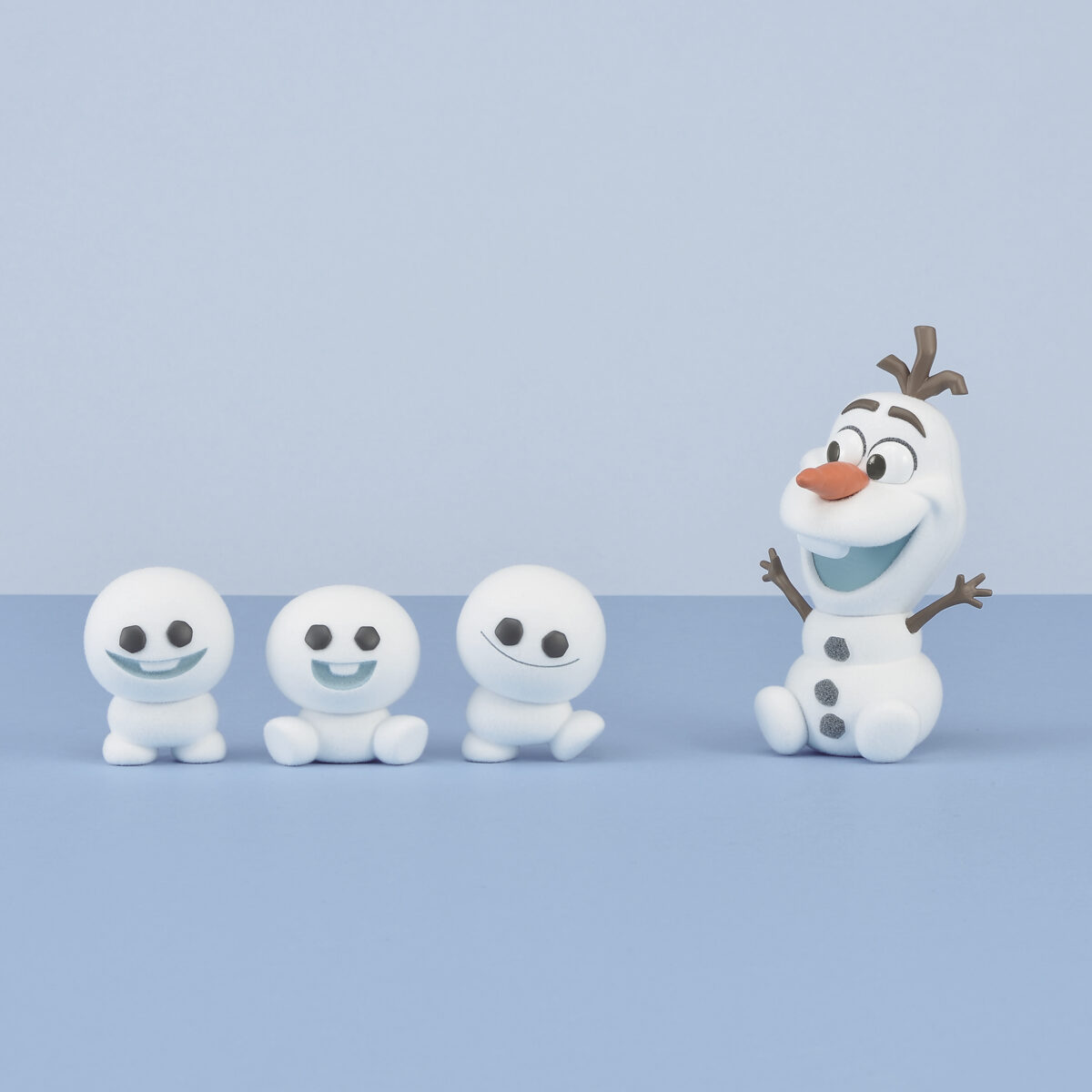 Disney Characters Fluffy Puffy - Olaf & Snowgies - (A:Olaf)