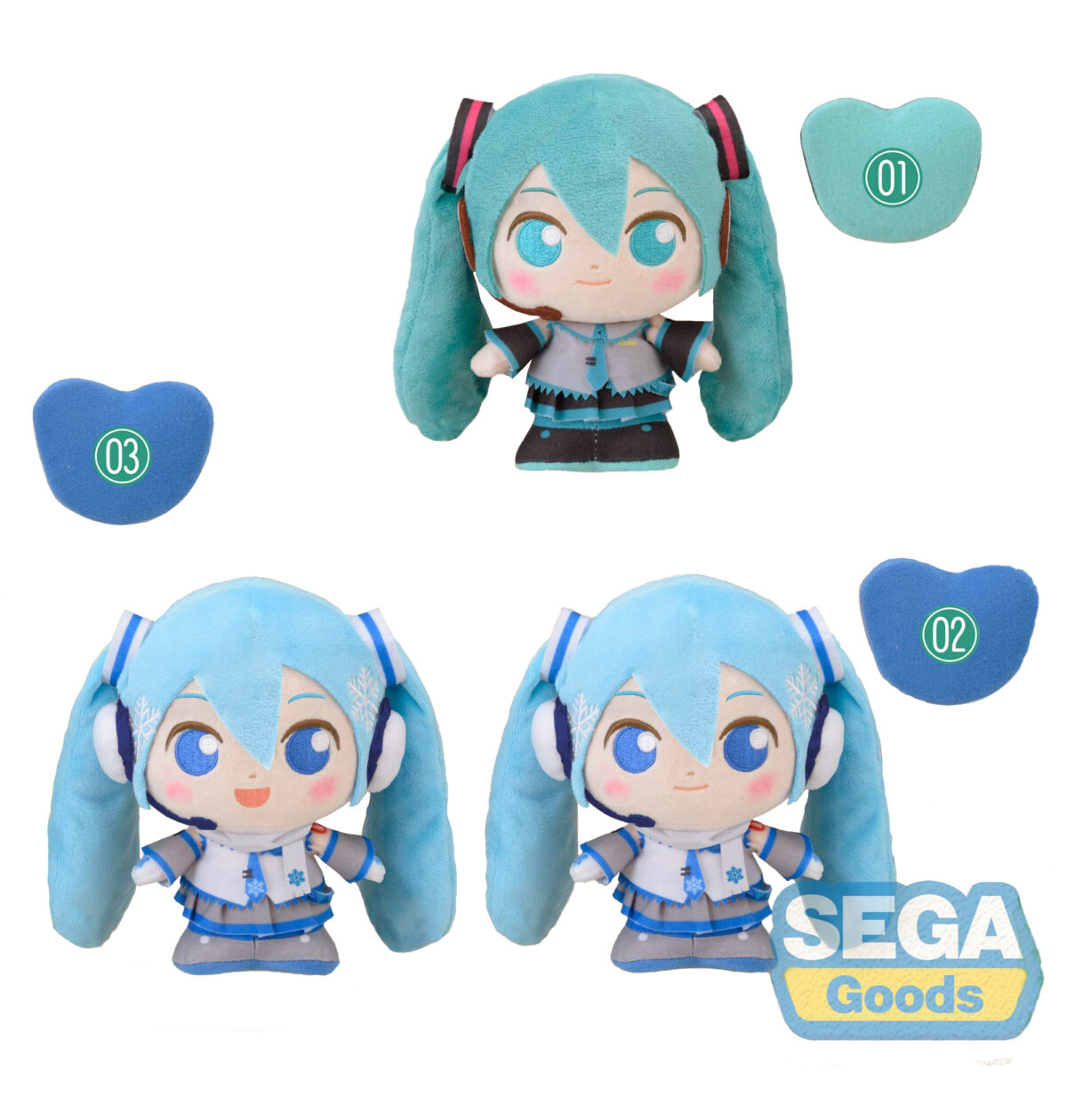 Hatsune Miku Series - MP Plush - Hatsune Miku & Snow Miku