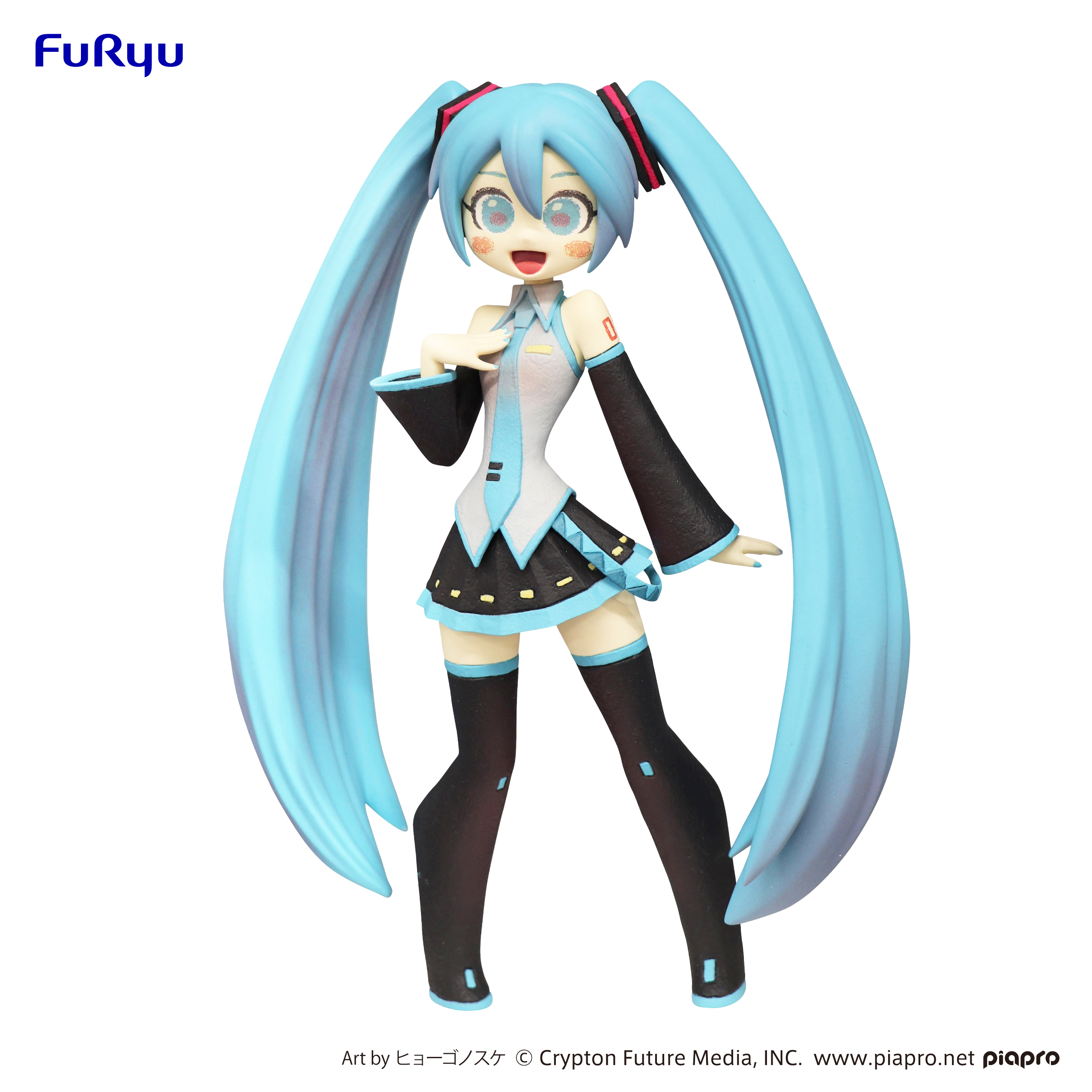 cartoony hatsune miku figure