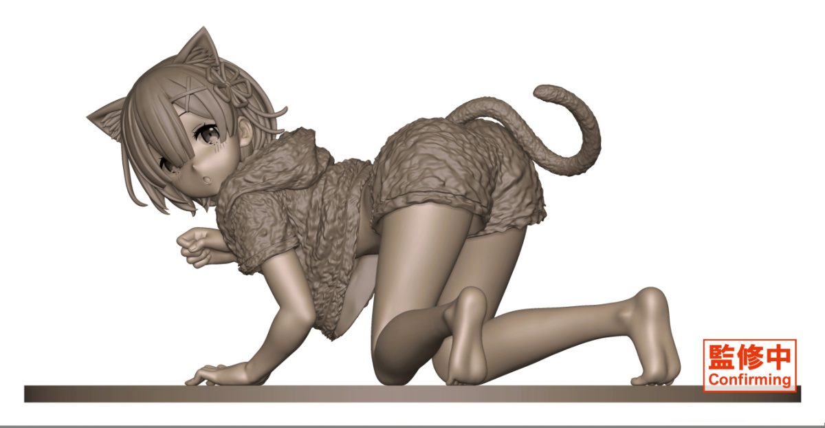 Re:Zero Starting Life in Another World Desktop Cute Figure - Rem (Cat Roomwear Ver.)
