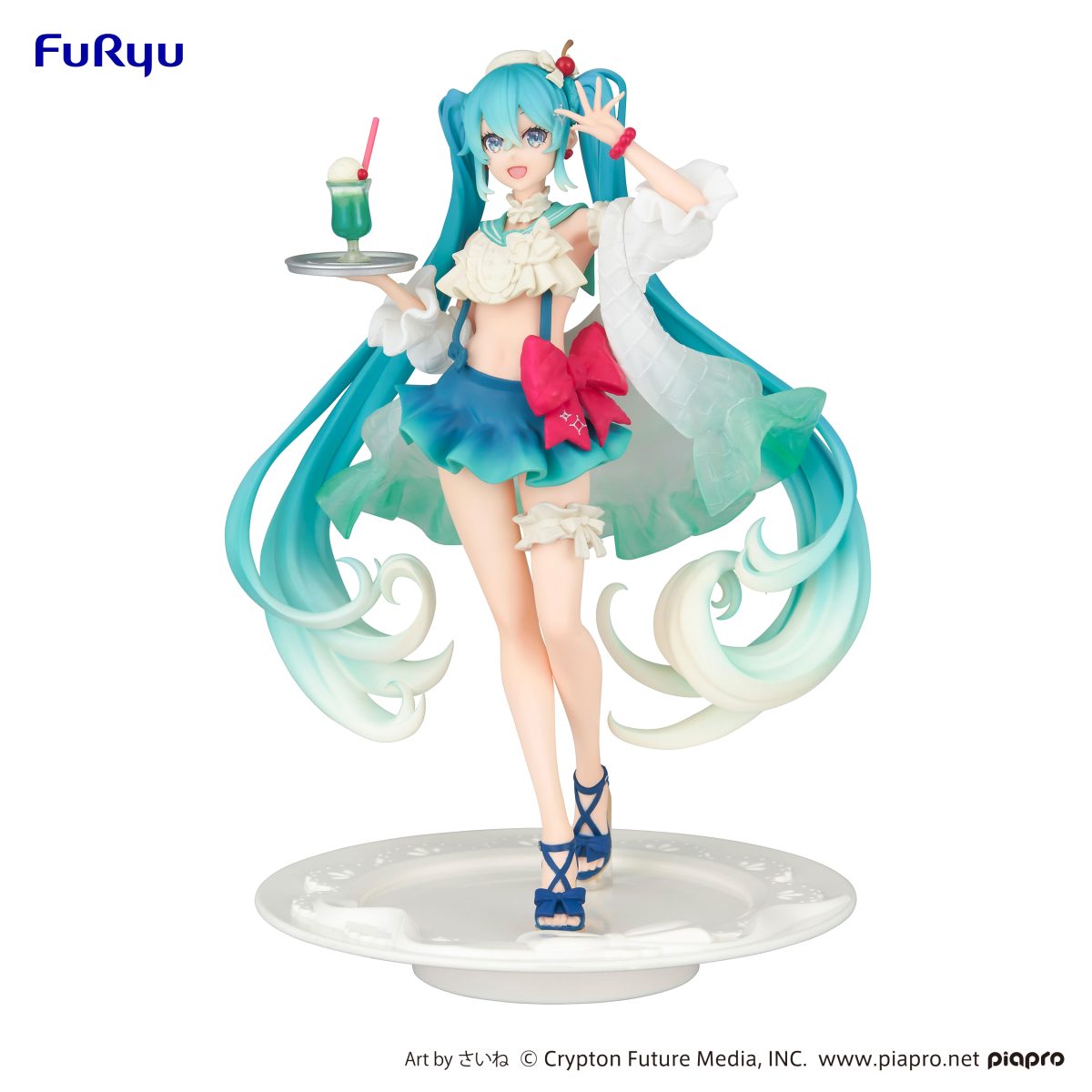 Hatsune Miku - Exceed Creative Figure -Hatsune Miku SweetSweets Series Melon Soda Float-
