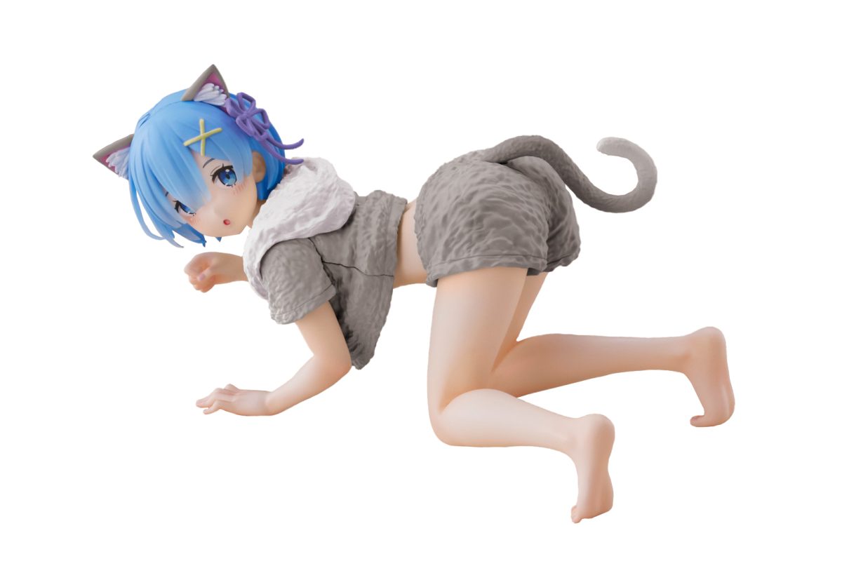 Re:Zero Starting Life in Another World Desktop Cute Figure - Rem (Cat Roomwear Ver.) Renewal Edition